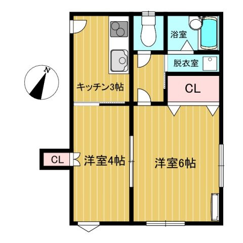 【間取り】 | 会津美里町アパートM