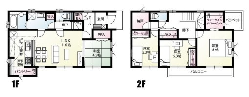 【間取り】 | 深谷市天神町　新築住宅 | ≪2号棟≫