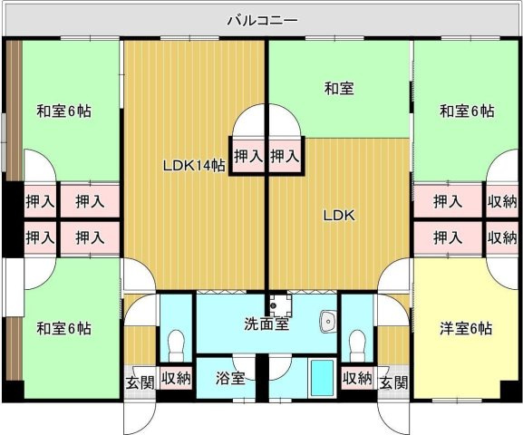 グランカーサ清蘭の間取り|使い勝手の良い間取りです♪