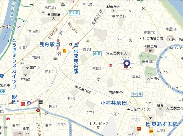 フォレストメゾン曳舟の地図|☆案内図☆