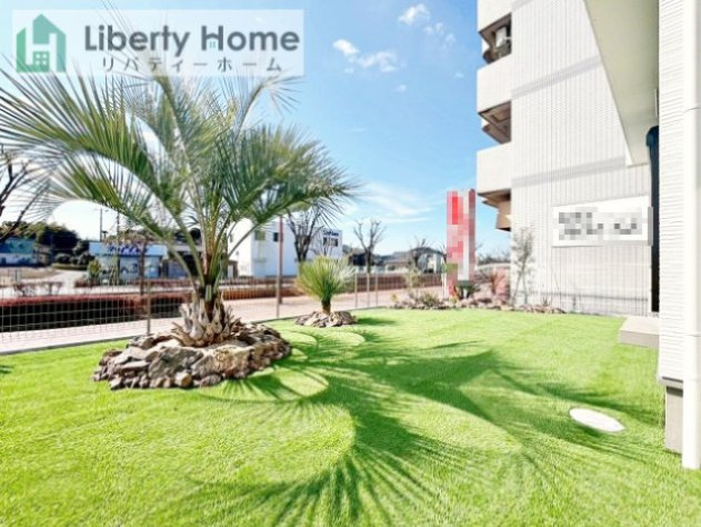 守谷市けやき台1丁目　新築戸建の庭