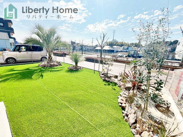 守谷市けやき台1丁目　新築戸建の庭