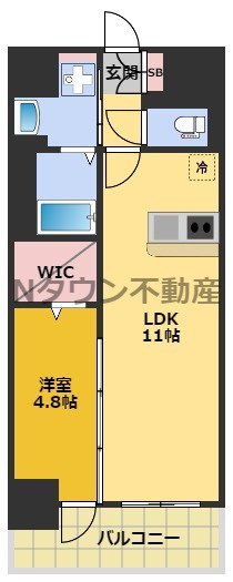【間取り】 | プレサンスTHE高岳 | 間取りです。