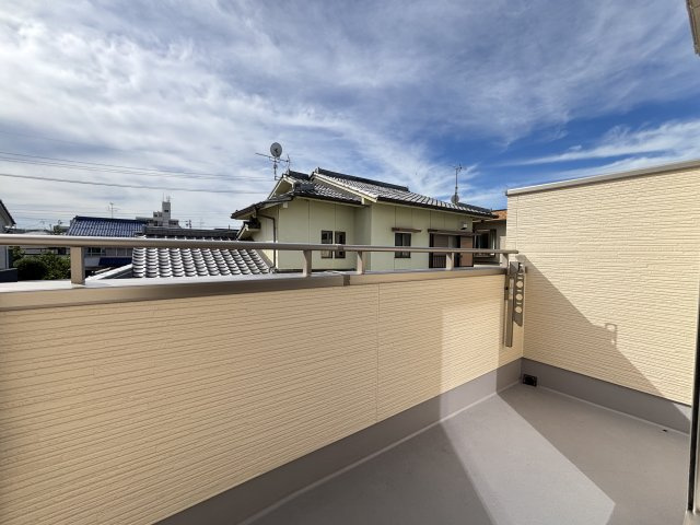 ハートフルタウン(春)名東区香流9期｜名古屋市の戸建ならホームアップのバルコニー|南向きで洗濯物も乾きやすい