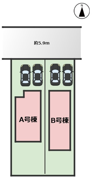 ハートフルタウン(春)名東区香流9期｜名古屋市の戸建ならホームアップの区画図