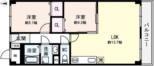 【間取り】 | メゾン舞子ショアー