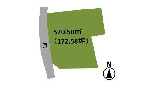 君津市箕輪　売地の区画図