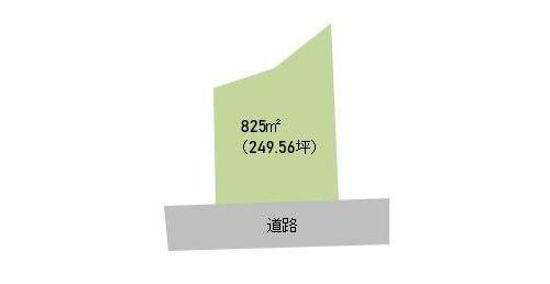 鴨川市西　売地の区画図