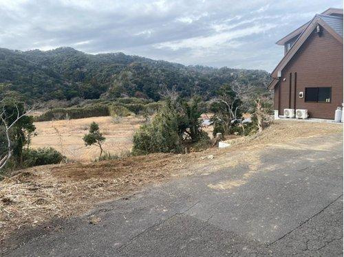 館山ポピーランドZ-2　売地の前面道路含む現地写真