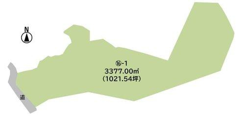 富津市相川⑯-1　売地の区画図