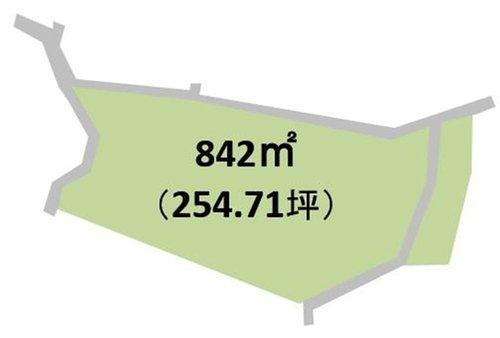 富津市志駒　売地の区画図