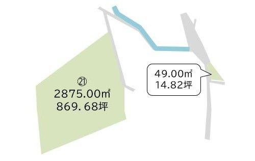 富津市相川21　売地の土地図