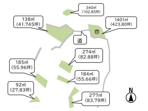 富津市相川⑰　売地の区画図