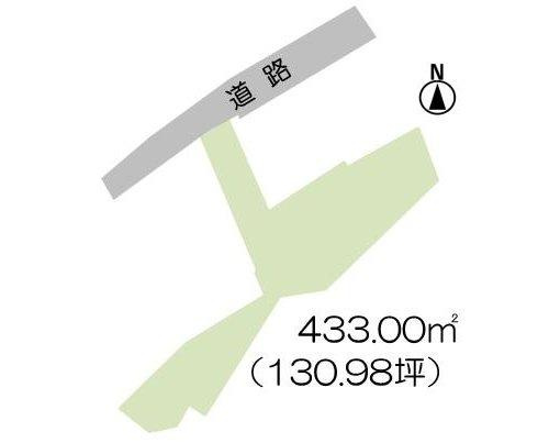 君津市上　売地の区画図