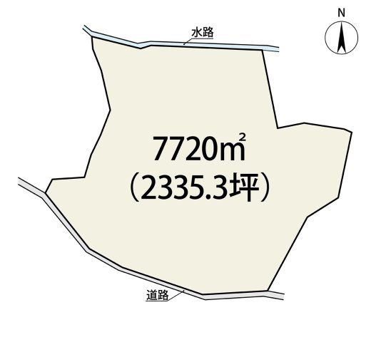 鴨川市平塚　ログハウスの区画図
