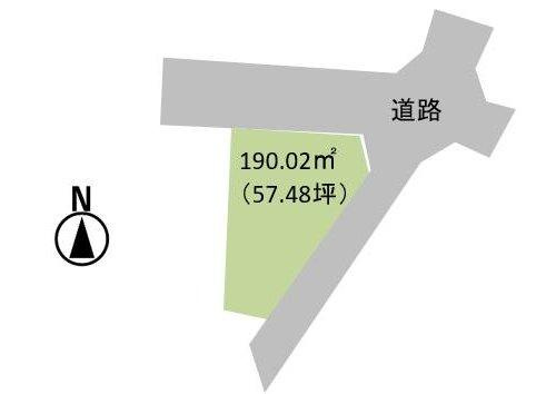 成田市津富浦　売地の区画図