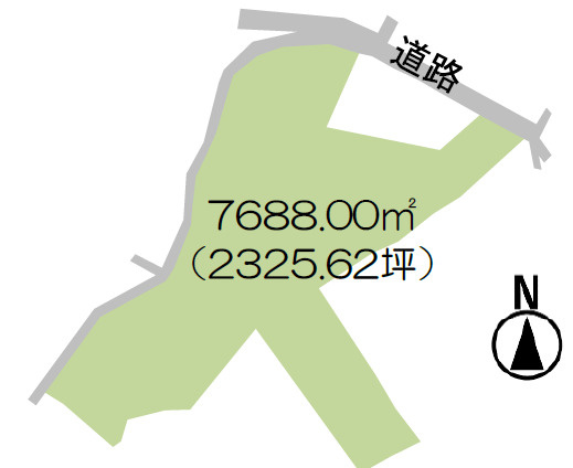 山武郡横芝光町小田部　売地の土地図