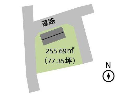 南房総市白浜町滝口　中古戸建の区画図