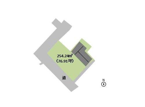 富津市竹岡　中古戸建の区画図