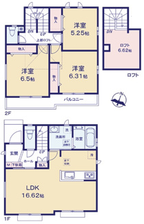 【間取り】 | 【仲介手数料無料！！】府中市浅間町4丁目　新築戸建て（全2棟）A号棟　5890万円