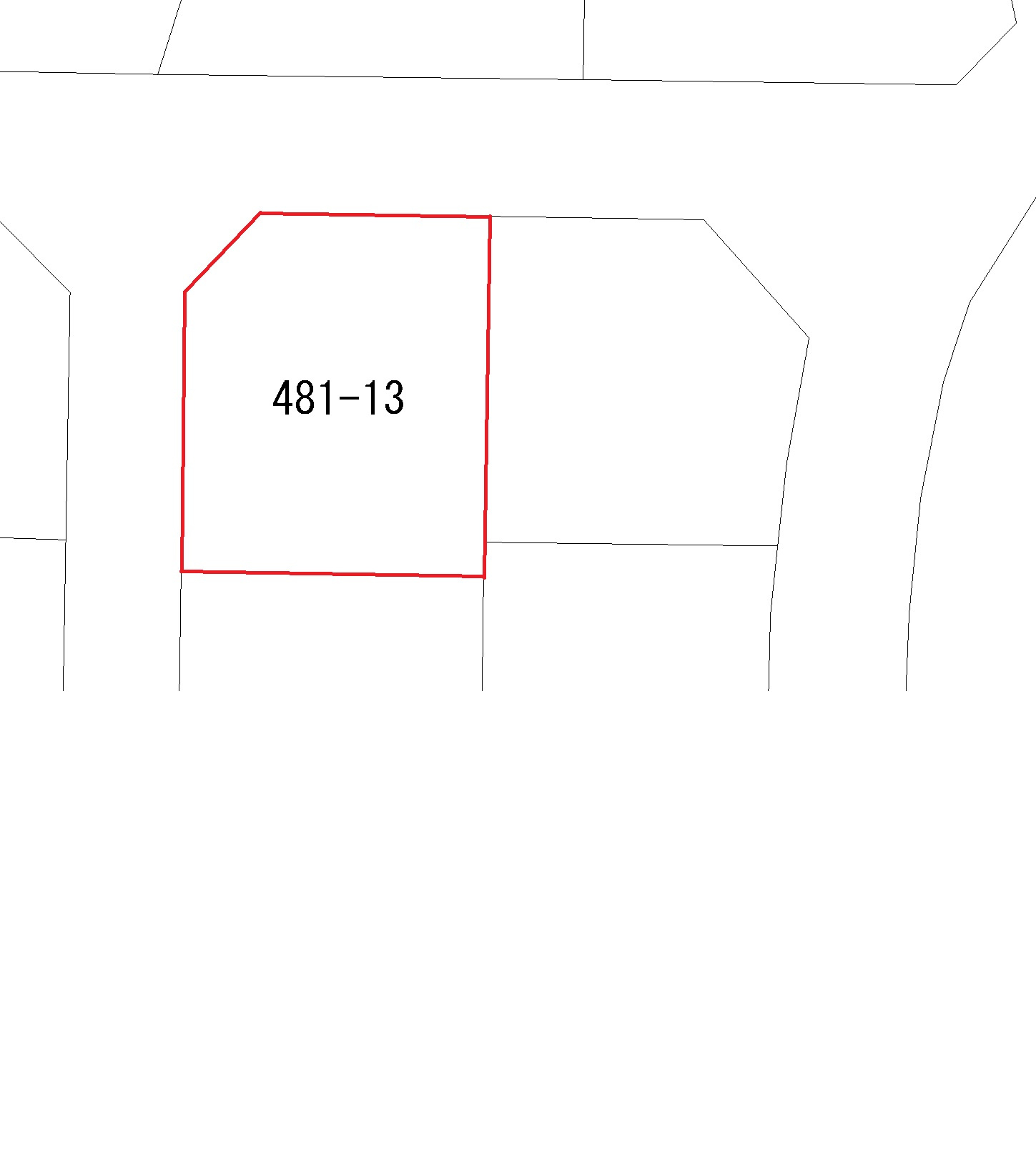 サニータウン売土地西の土地図