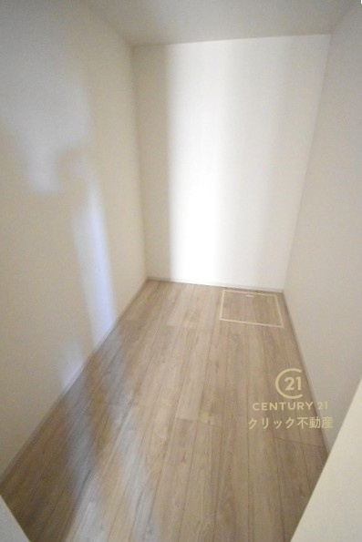 Grace　水戸市小吹町　1期 　限定1棟！の収納|家族共有の収納スペースです。季節物の家電、お布団などもスッキリ片付きます。