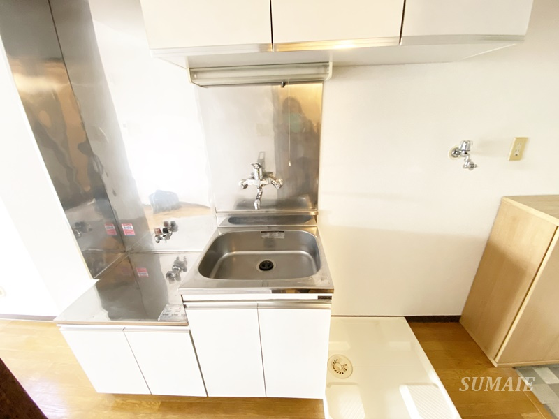 ハイムオーキスのキッチン|ガスコンロ設置可能です☆