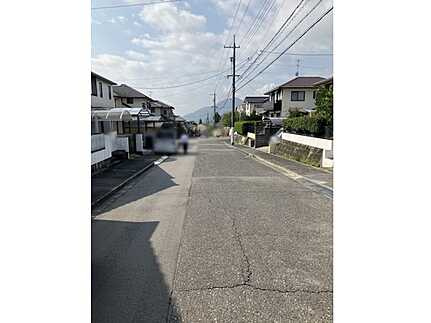 廿日市市福面２丁目の前面道路含む現地写真
