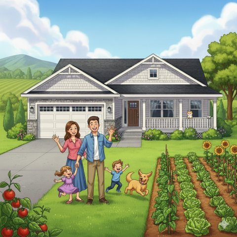 友沢売地110坪(建築条件なし)のその他|有効面積１１０坪　こんなイメージも可能になりますね