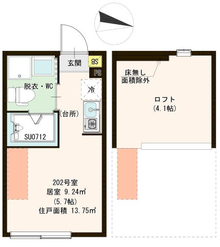【間取り】 | ハーモニーテラス練馬春日町