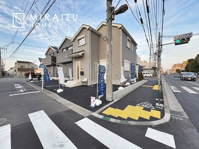 【外観】 | 陽の光をたっぷりと浴びながら気持ち良く生活が出来ます。夢のマイホーム、夢ではなく実現出来ます！見学・ご相談等、お気軽にご連絡下さい。