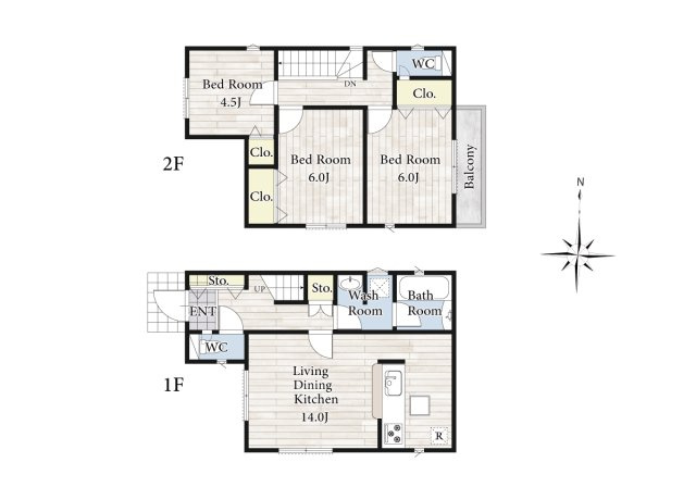 【間取り】 | リビングの大きな開口部は陽当たりの確保だけでなく、まとめ買いで大量のお買い物をした際や家具など大きな物を購入した際に便利です。