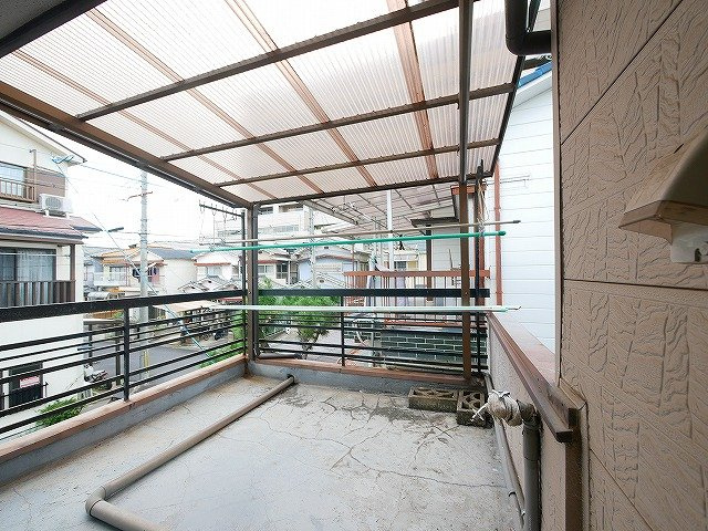 池田115貸家のバルコニー