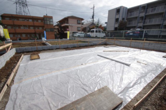 【外観】 | 【仲介手数料無料！！】日野市平山４丁目　新築戸建て（全14棟）2号棟　4180万円 | 令和７年10月20日撮影　建築中