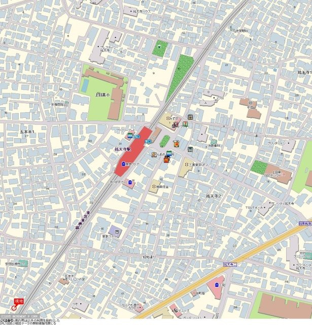 ＭｉｒａｉⅢ祐天寺の地図