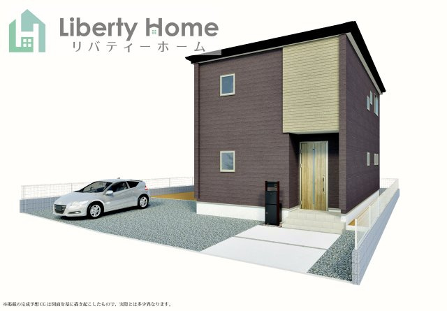 笠間市吉岡第1　新築戸建の完成予想図