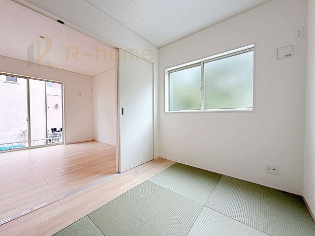 つくば市自由ケ丘第10　新築戸建て　1号棟の和室|フローリングより衝撃が少ない和室は、ご両親のお部屋やキッズスペース、客間としても活用頂けます。
