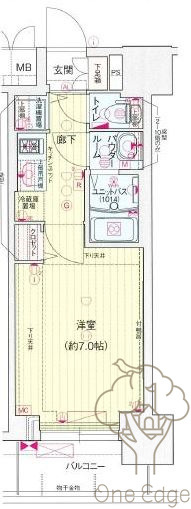 プレサンス南森町ライズの間取り
