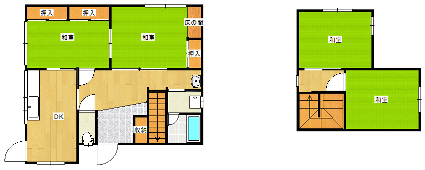 船江町貸家の間取り