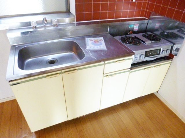 カーサビアンカのキッチン|ガスコンロ設置済です！