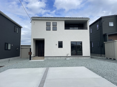  | 東根市六田3期【新築建売住宅】1号棟 | 現地外観写真。ご予約受付中！