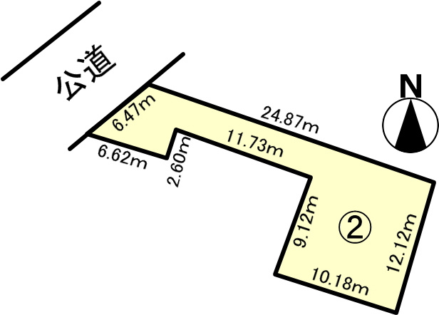 碧南市天王町６丁目の土地図
