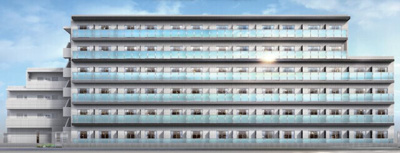 【外観パース】 | ジェノヴィア川崎鈴木町スカイガーデン