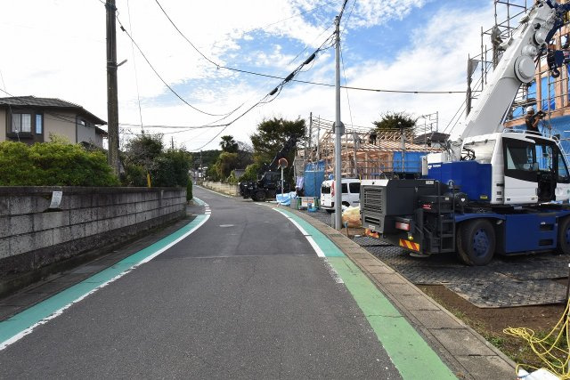 Terrace　日立市大久保町　1期 　2の前面道路含む現地写真|現地撮影（2025年11月）