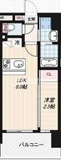 Luxe玉造南の間取り