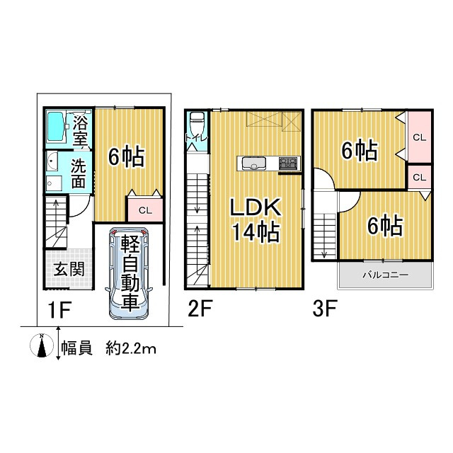 紫野中柏野町3号地　新築戸建の間取り