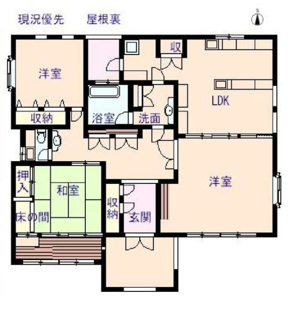 【中古戸建】前橋市上小出町2丁目の間取り|■間取り図｜敷地面積：331.40（約100.24坪）　建物面積：108.00（約32.68坪）