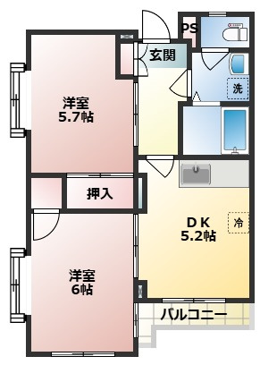 タキザワハイツの間取り