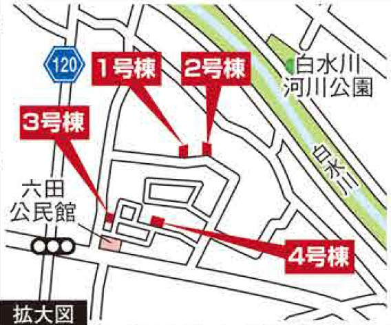 東根市六田3期【新築建売住宅】2号棟の区画図|区画図