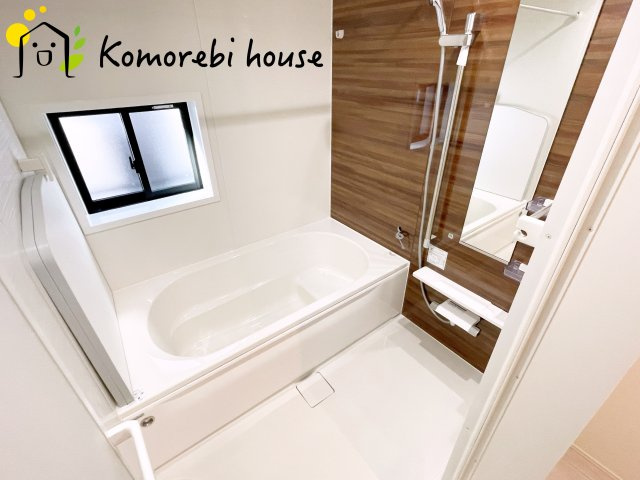 上尾市向山　11期　新築一戸建て　グラファーレ　02の浴室|コンパクトで使いやすいお風呂です